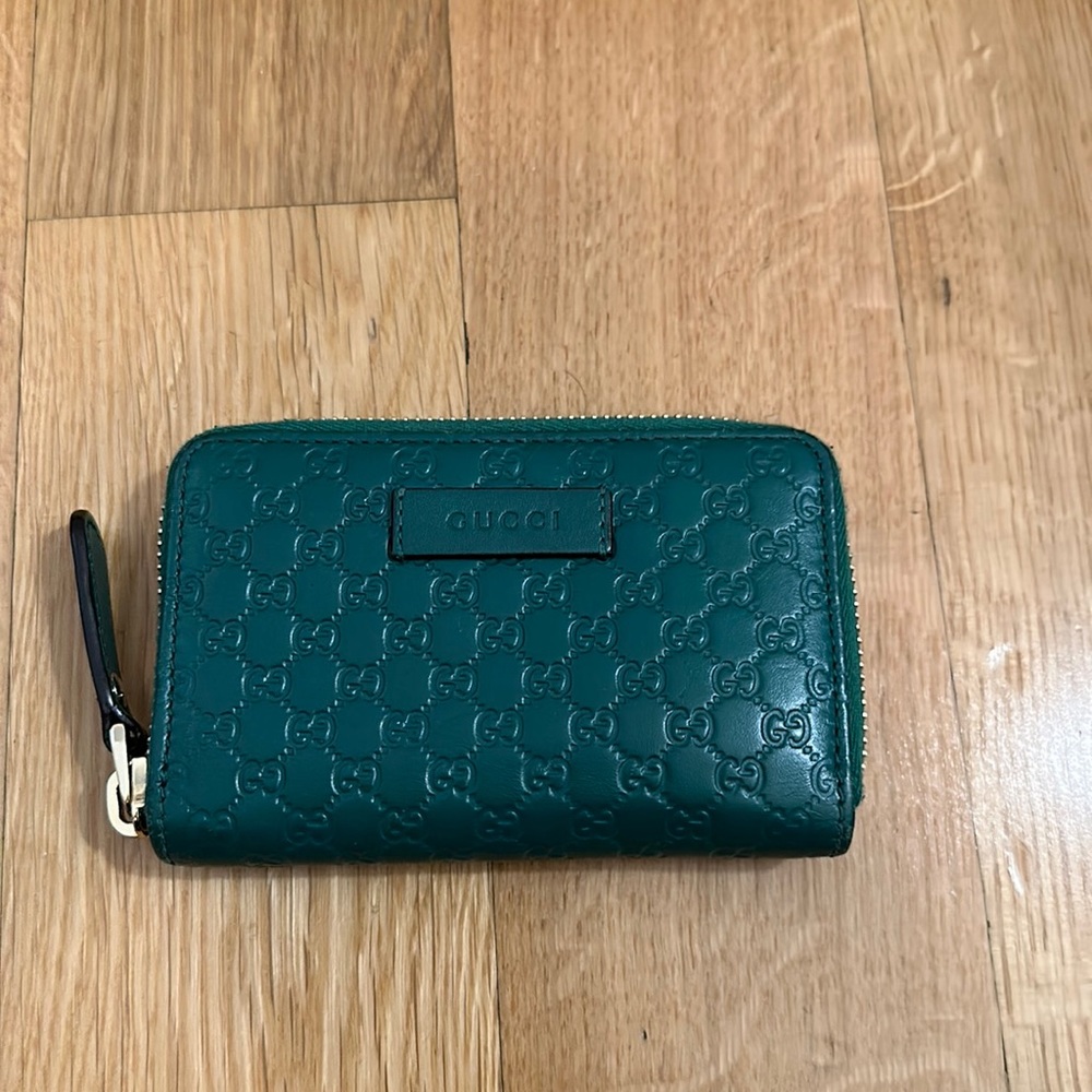 Gucci Margaux Leather Zip Around Card Case Wallet